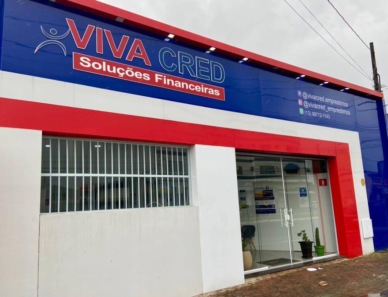 Fachada da loja da VivaCred em Praia Grande